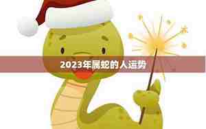 属蛇2023年的运势和财运