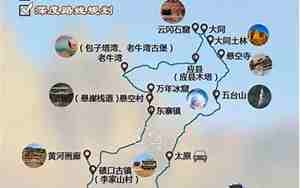 山西旅游线路图