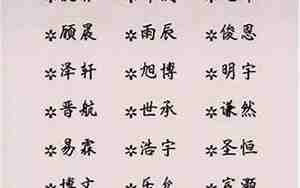 姓邢的男孩洋气名字两个字