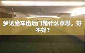 梦见自己和别人出远门旅游