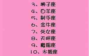 12星座之最