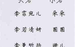 李姓女孩名字2025新款爆款