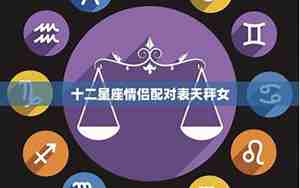 12星座爱情配对排行榜