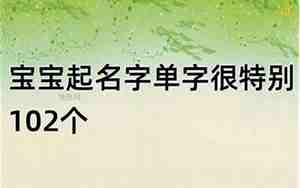 独一无二的单字名字王者荣耀