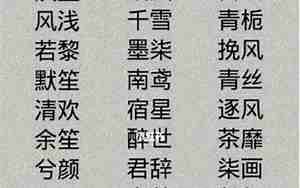 国风名字诗意