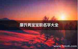 廖姓取名字大全男孩阳光霸气