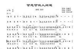 可悲可叹是什么歌的歌词