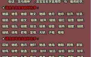 属龙取名字宜用什么字