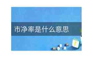 市销率是什么意思,高好还是低好